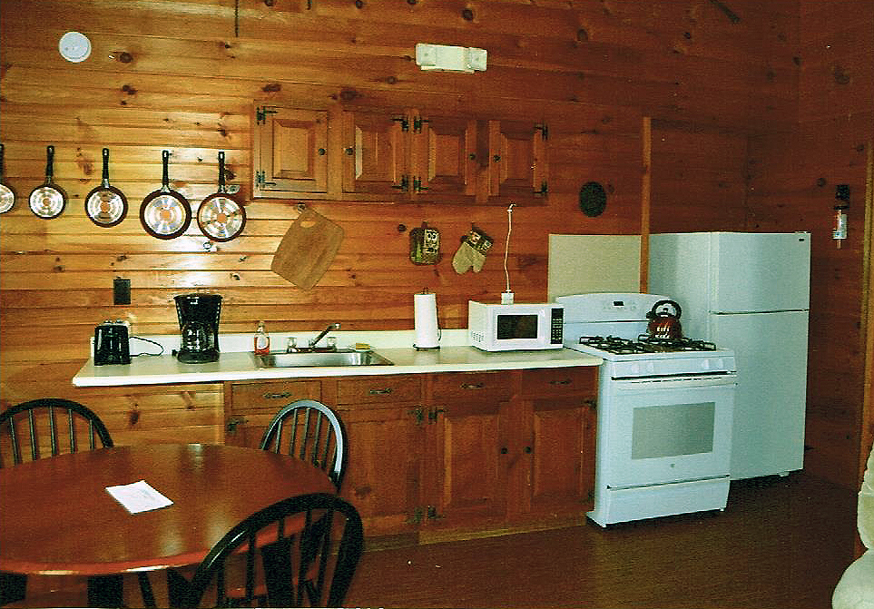 Cabins have Full Kitchens